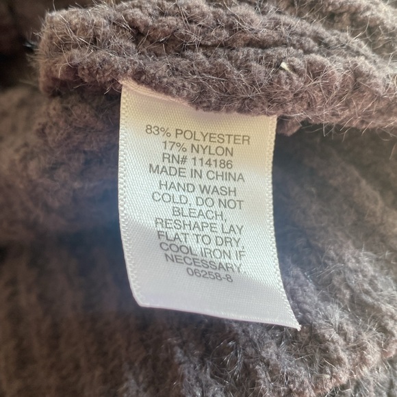 (A10) Arizona Jeans Co. Phantom Grey crop cardigan sweater, Size XL, NWT - Picture 7 of 8